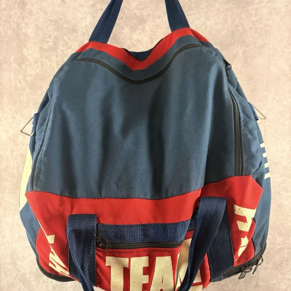 Vintage Hyper Team USA Skate Duffel Bag Red White Blue Stars Roller